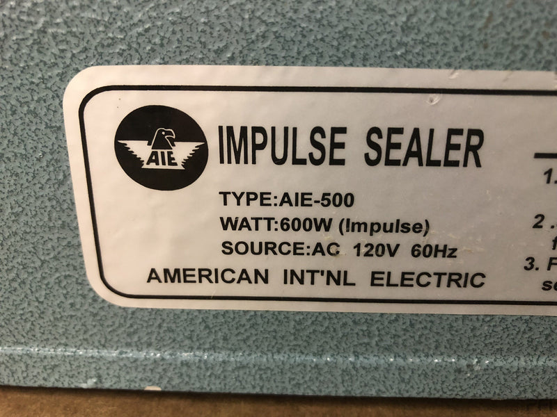 AIE 20” Impulse Sealer Type AIE-500