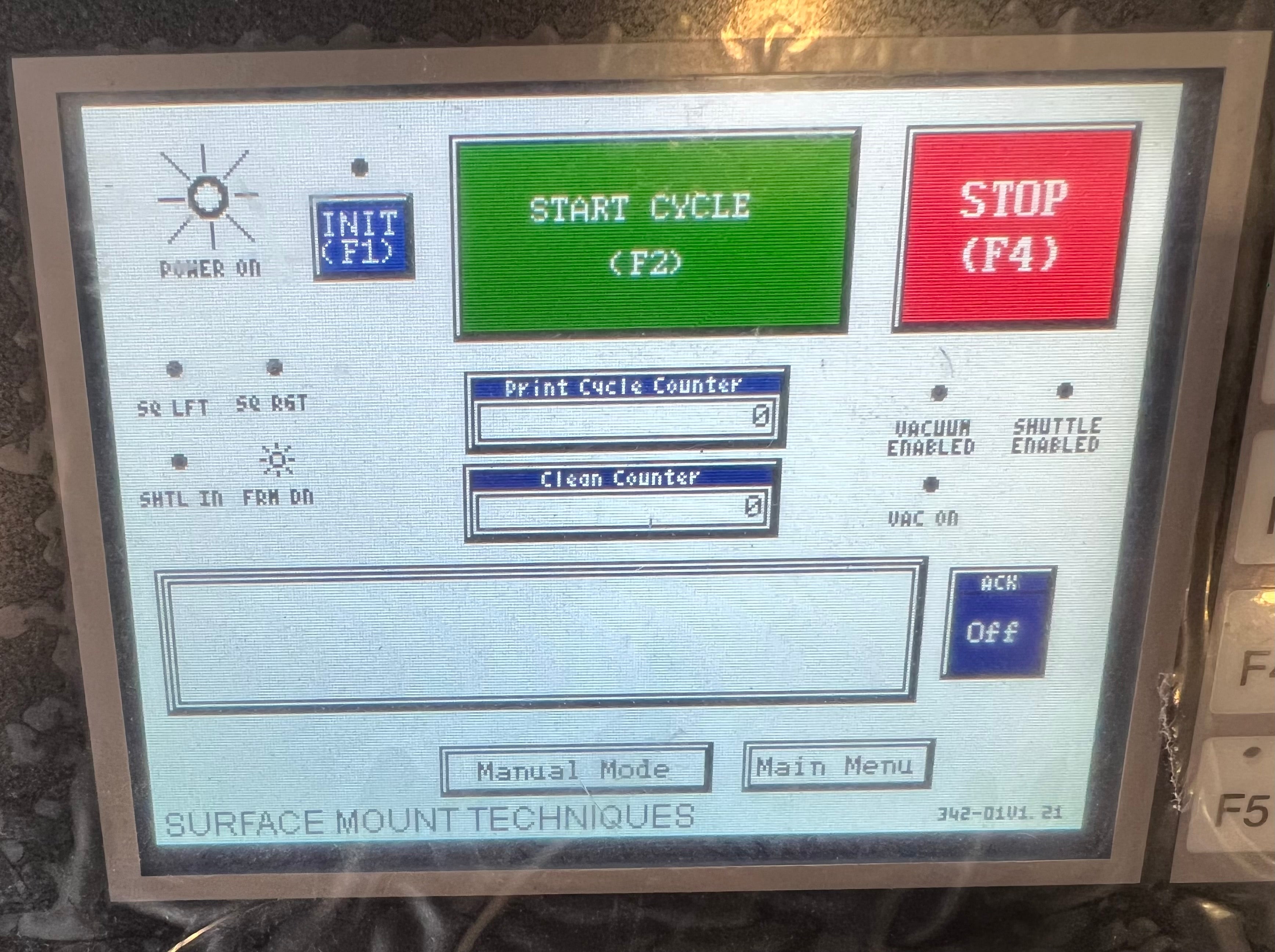 SMT Surface Mount Techniques Screen Printer Model 2020-1824