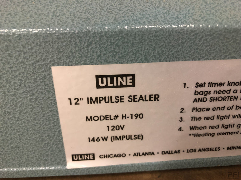 Uline Impulse Sealer Model H-190