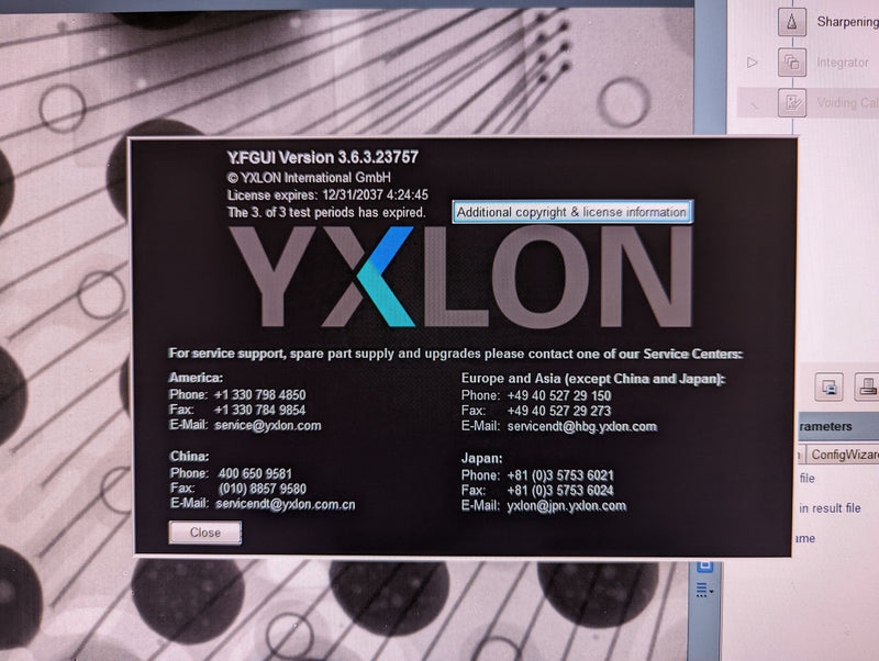 YXLON Y.Cougar CT 3D/CT Xray machine 2013